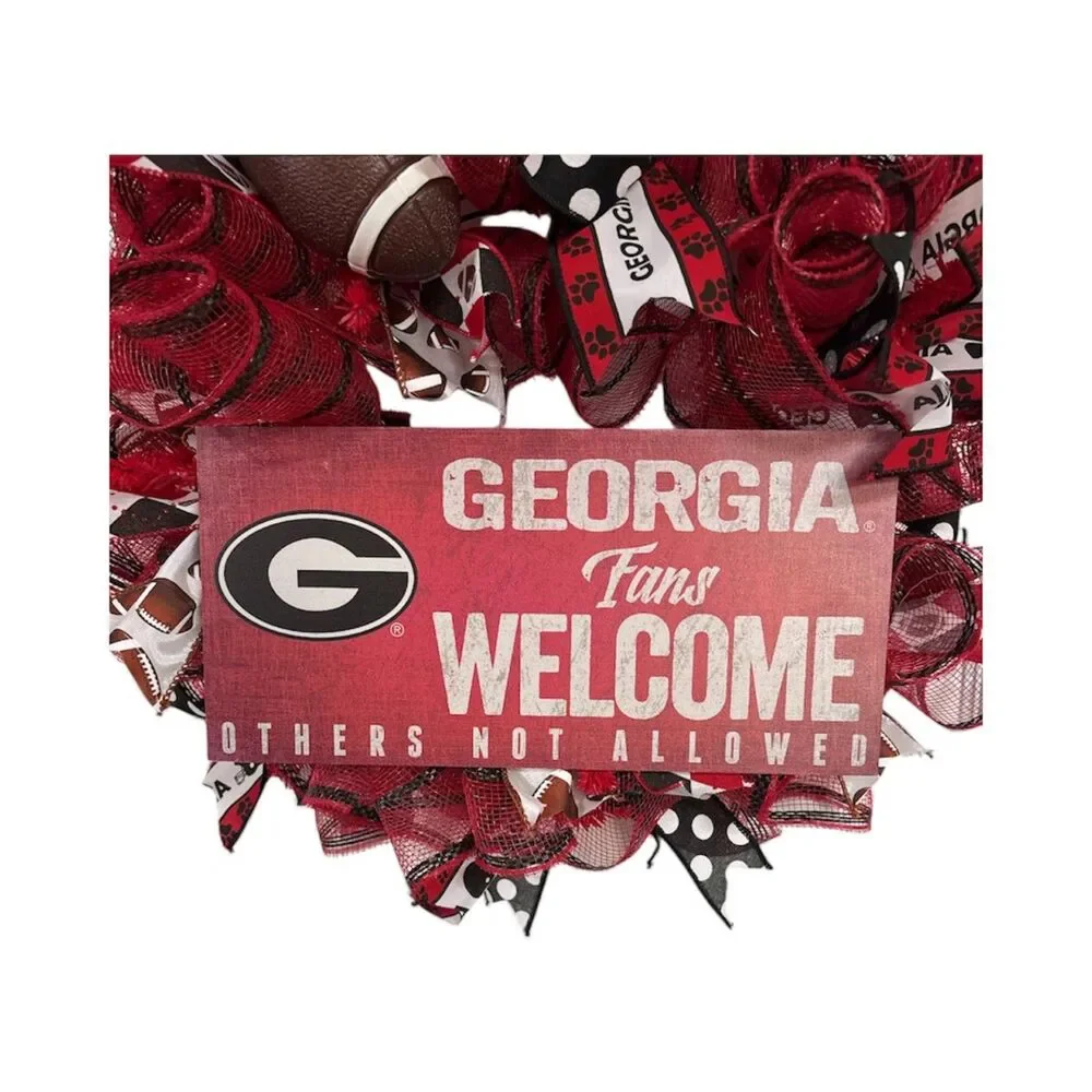 University of Georgia Bulldog Wreath - Door Wreath